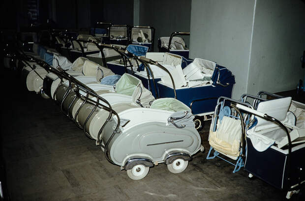 Russia, baby carriages for sale at store in Moscow Russia, baby carriages for sale at store in Moscow