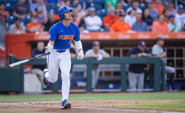 Jac Caglianone Florida Gators grand slam home run celebration