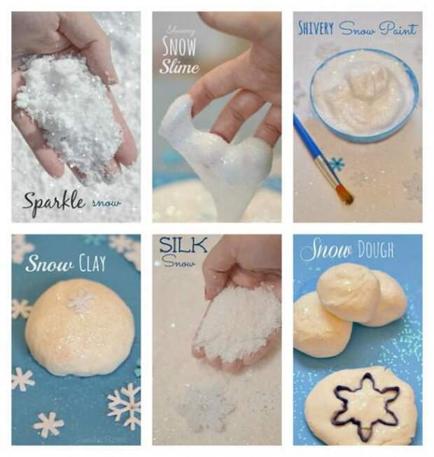 Как сделать искусственный снег. 20 рецептов!