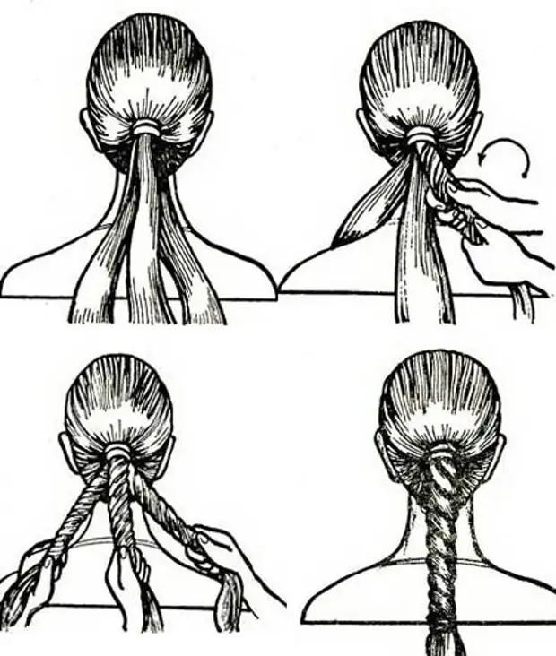 Как правильно делать жгуты на волосах по бокам