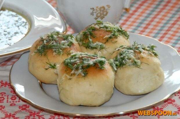 Пампушки с чесноком