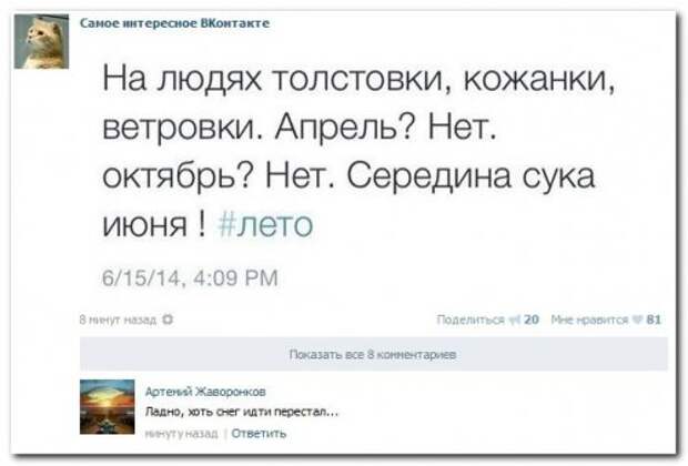Прикольный сборник смешных комментариев (24 фото)