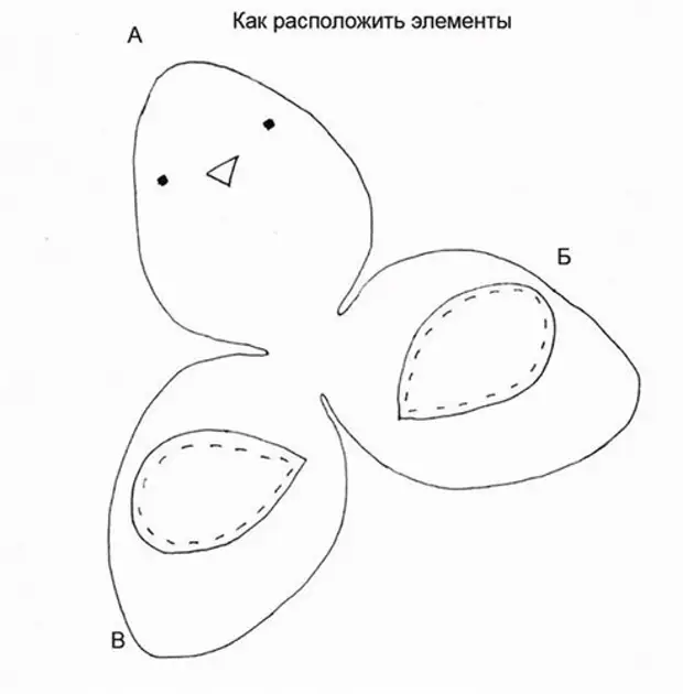 Из фетра птицы своими руками схемы шаблоны