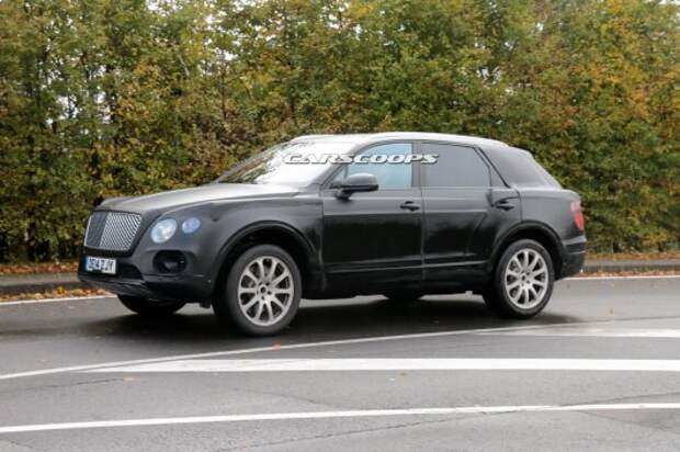 Шпионские фотографии кроссовера Bentley, 6.0 литров W12