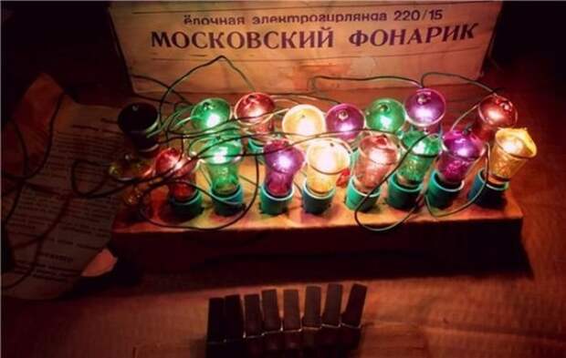 Олдскульные новогодние украшения Новый Год, СССР, Игрушки, Гирлянда, Длиннопост