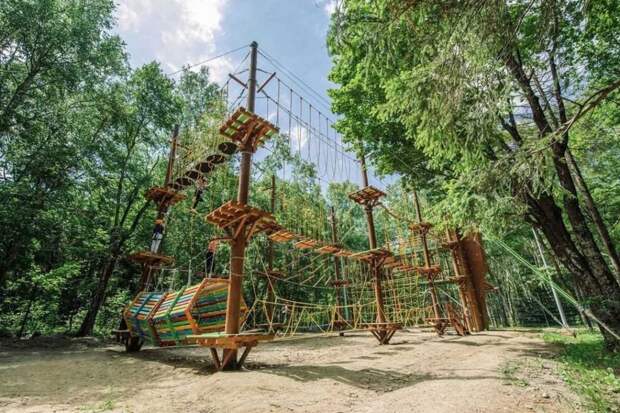 Веревочный панда-парк в парке «Яуза» построят до конца сентября