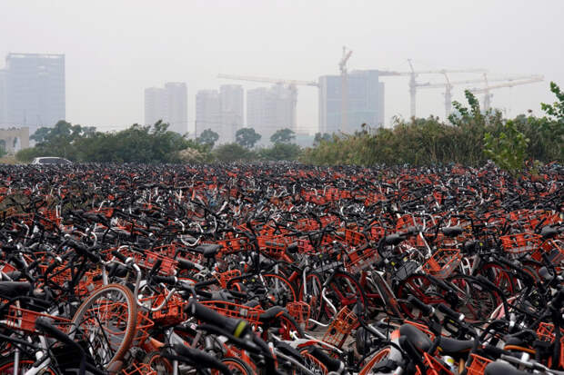 Кладбища велосипедов в Китае