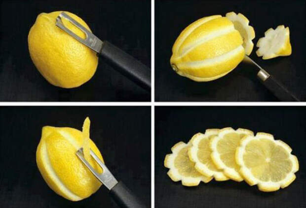 Декорируем лимон