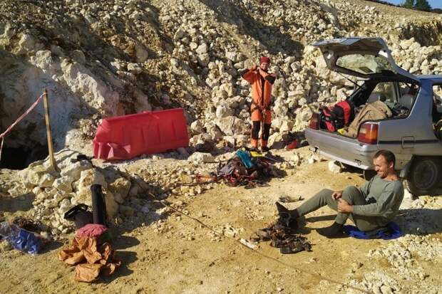 Карстовая пещера была обнаружена во время прокладки автомагистрали «Таврида». / Россиский союз спелеологов