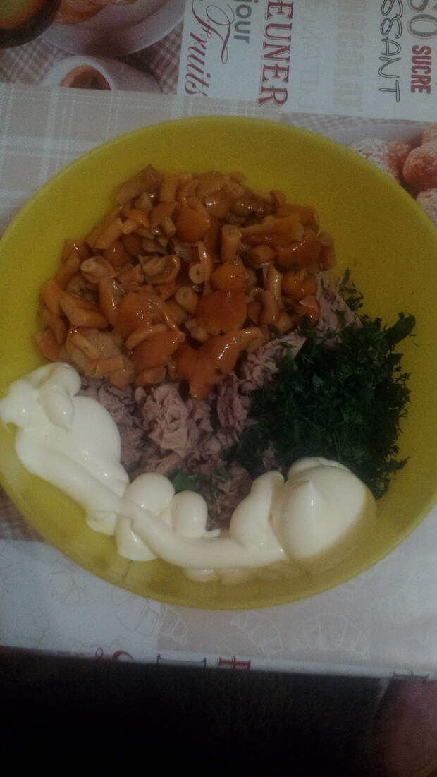 Салат ,,Грибная поляна,, рецепт, салат, еда, мужская кулинария, говядина, грибы, длиннопост