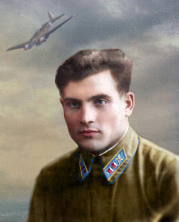 Портрет летчика-истребителя лейтенанта Михаила Девятаева. | Фото: aloban75.livejournal.com. Портрет летчика-истребителя лейтенанта Михаила Девятаева. | Фото: aloban75.livejournal.com.