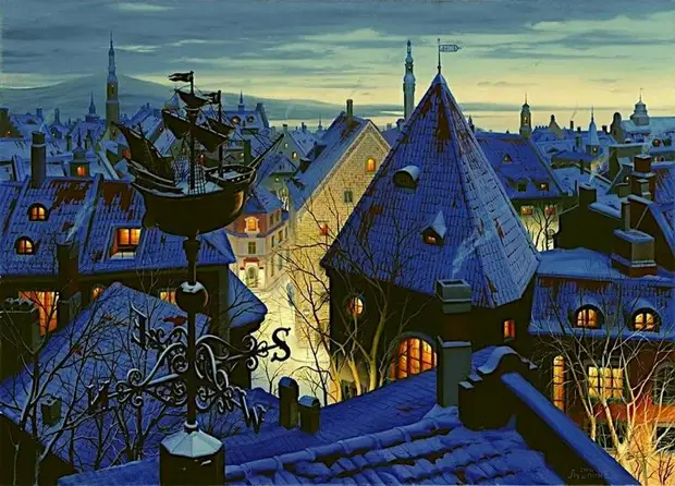 Певец сумерек - художник Евгений Лушпин