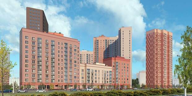 Жилой комплекс по программе реновации возводят на Флотской улице