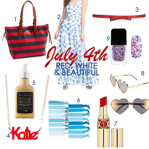 4TH OF JULY GIFT IDEAS, BEAUTY & STYLE red white & blue shopping guide, 4th of july style, Independence Day shopping