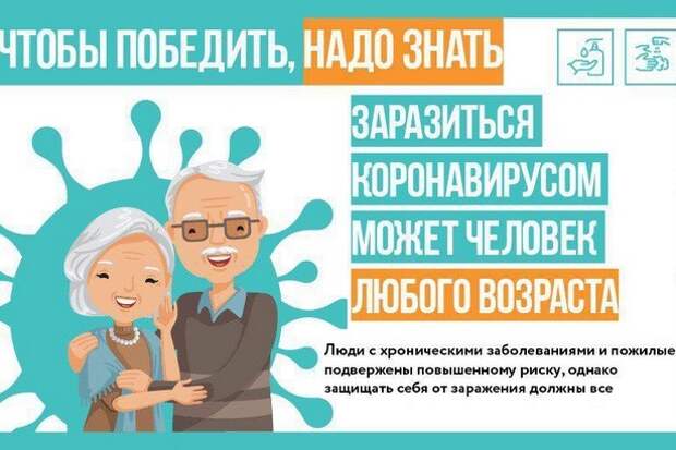 Коронавирусом могут заразиться люди всех возрастных категорий Коронавирусом могут заразиться люди всех возрастных категорий
