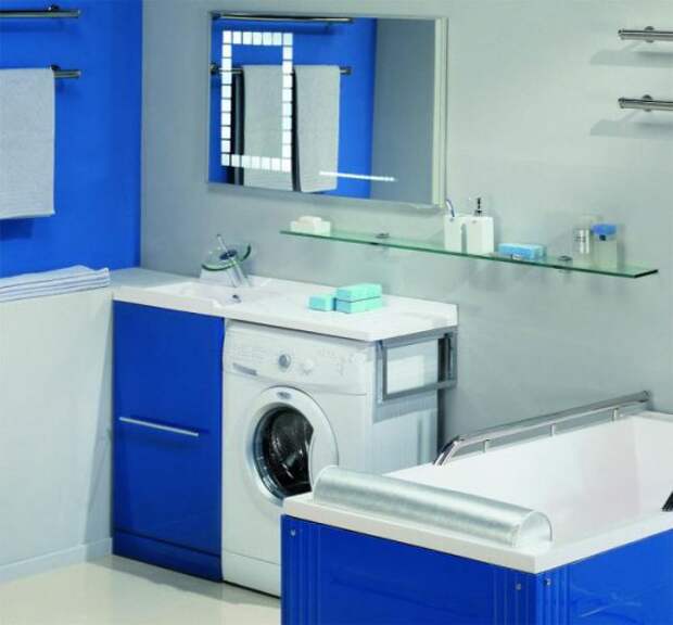 Есть ли опыт использования стиральной машины с раковиной наверху. Удобно ли и практично? Идеи для ремонта