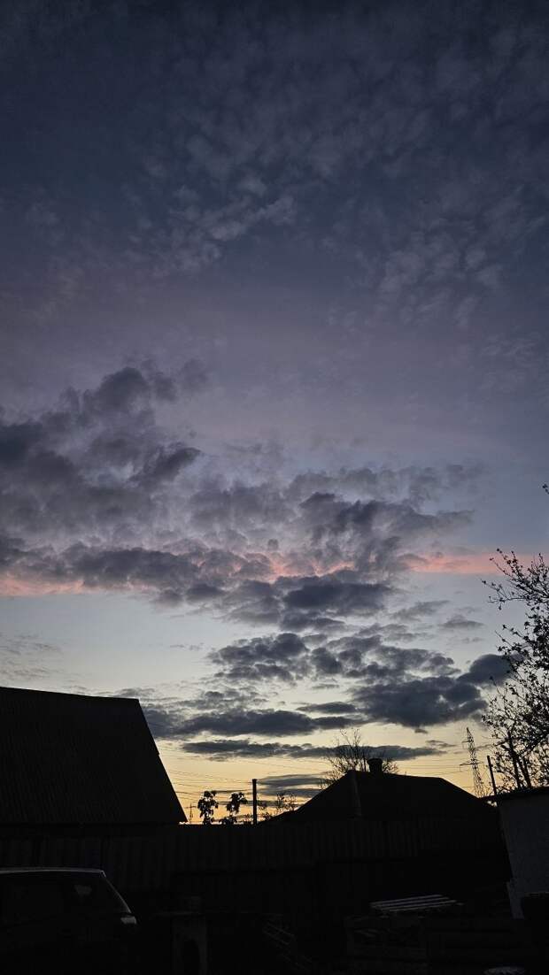 Вечернее небо Донецка