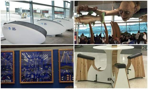 35 гениальных вещей в аэропортах и самолётах, которые удивят вас своей креативностью аэропорт, в мире, интересное, креатив, подборка, самолет, удобно, фото