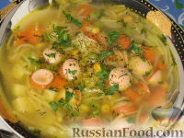 Фото к рецепту: Пестрый суп