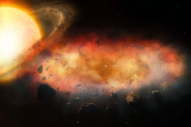 TAJ: металлическое облако в 15 000 раз шире Земли затмило звезду