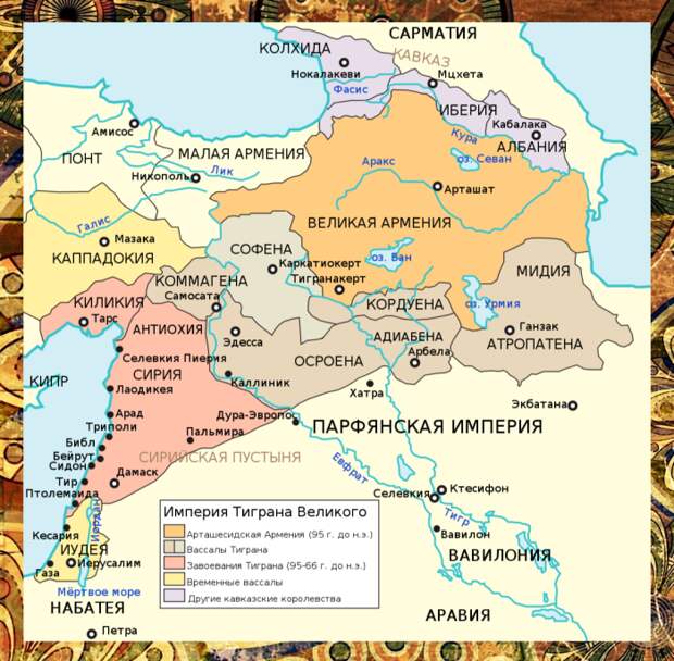 Государства тех времён на карте..
