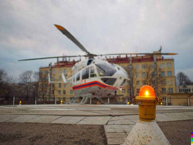 Вертолет / Фото Департамента ГОЧСиПБ г.Москвы