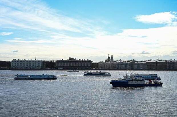Навигационный сезон в Петербурге открыли полуденным выстрелом и парадом судов