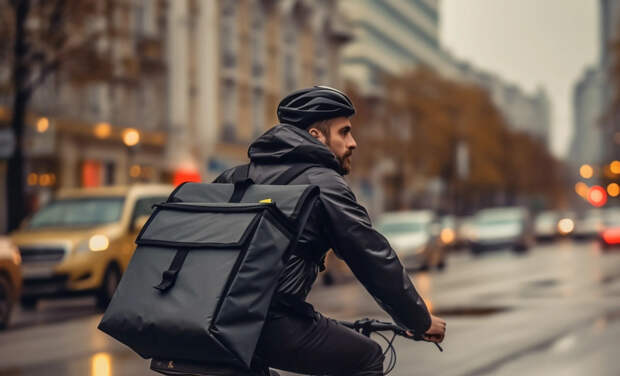 Курьер на мопеде ударил девушку лицом об её авто в центре Воронежа