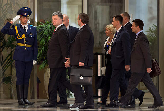 Петр Порошенко, Минск, 26 августа 2014 года