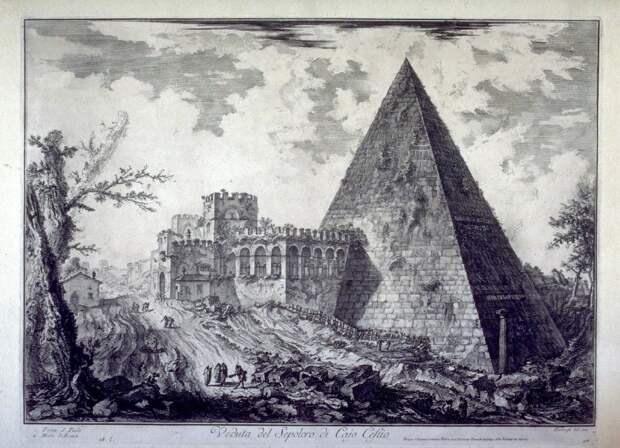Загадочная пирамида Цестия в Риме.