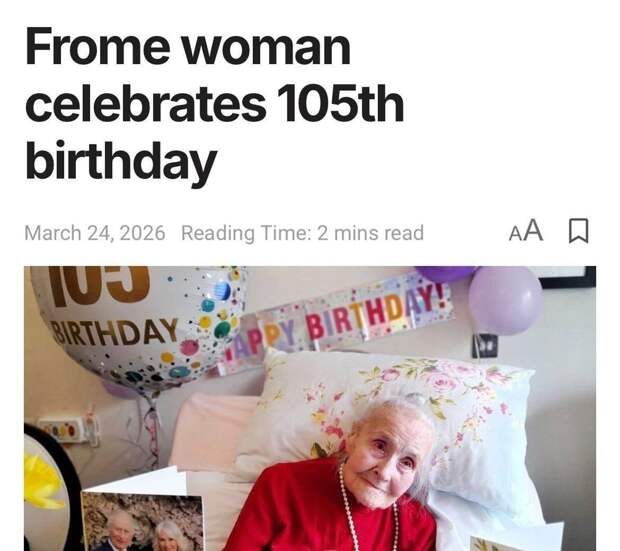 105-летняя старушка из Великобритании поделилась своим секретом долголетия — это