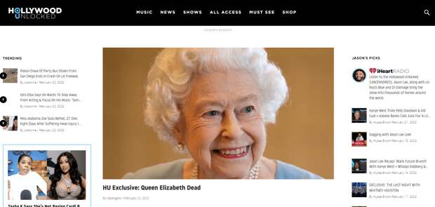 В США сообщили о смерти королевы Елизаветы II, в очередной раз