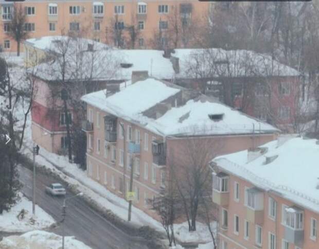 В Пролетарском районе Тулы обрушилась крыша дома на улице Шухова