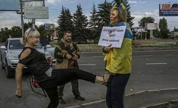 Из плена освободили патриотку, над которой издевались боевики ДНР Из плена освободили патриотку, над которой издевались боевики ДНР