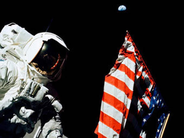 Гаррисон Шмитт на Луне. Архивное фото NASA