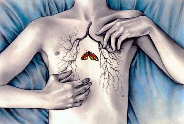 Девушки и бабочки: рисунки молодой британской художницы Кейт Пауэлл