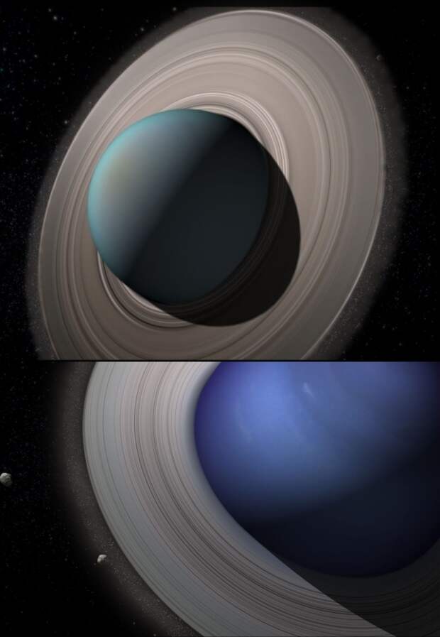 Уран и Нептун имели кольца, которым мог бы позавидовать даже нынешний Сатурн, то есть в 400 и 2 раза массивнее. (Здесь и ниже иллюстрации Frederic Durillon / animea.)