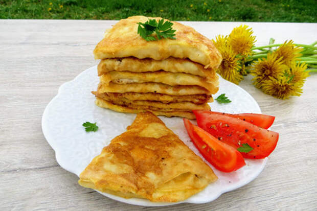 Блинчики с фаршем