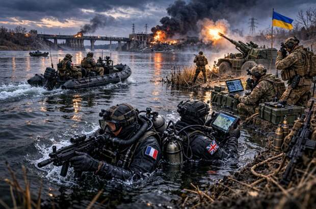 Тайные операции НАТО на Украине проходят под водой, французы и «призраки» на Днепре