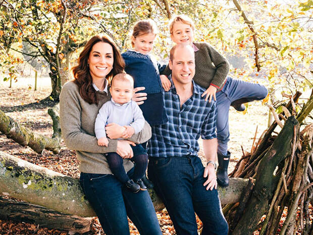 Кейт Миддлтон и принц Уильям с детьми, Луи, Шарлоттой и Джорджем