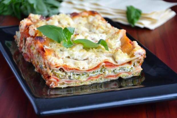 Очень вкусная лазанья. \ Фото: 1000.menu.