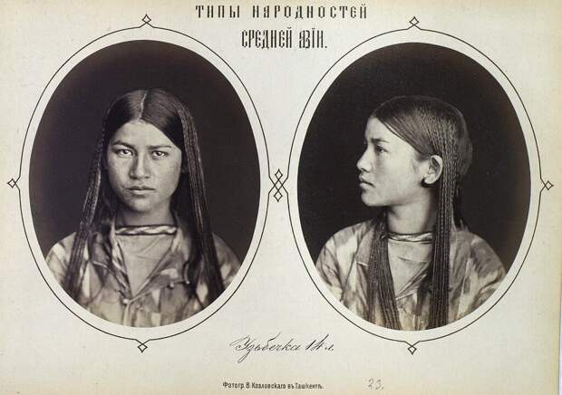 Узбечка, 14 лет. Неизвестный автор, 1876 год, Туркестан, Кунсткамера. 