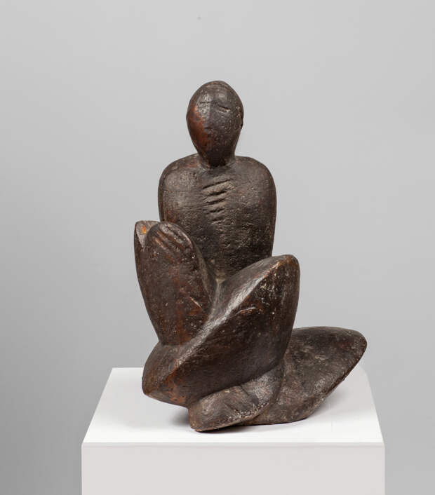 Лазарь Гадаев, «Сидящая женщина», бронза, 1983 год