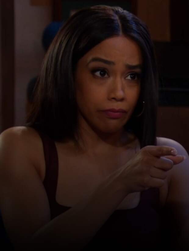 Jada pointing her finger at Shawn on Days of Our Lives during the week of 2-17-25