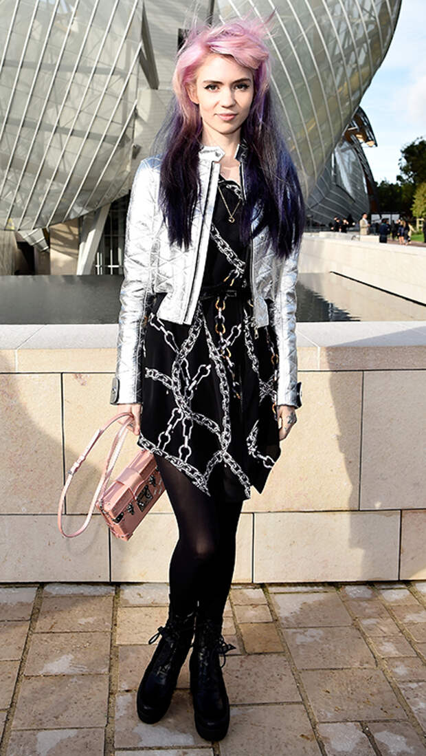 grimes  на показе Louis Vuitton