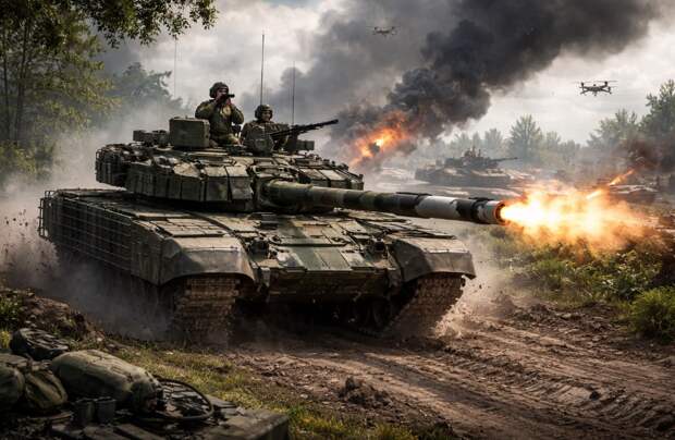 Танки Т-80БВМ ломают оборону ВСУ под Харьковом и открывают путь штурму