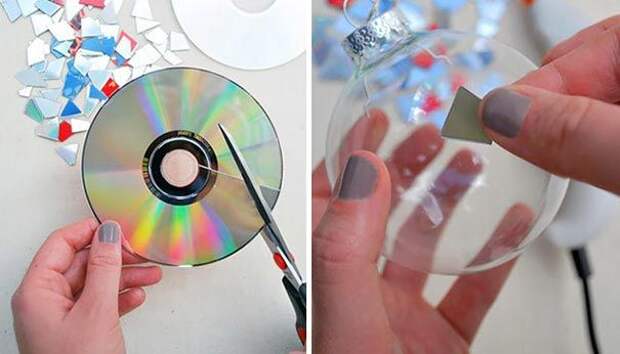компакт-диск своими руками, идеи старые диски