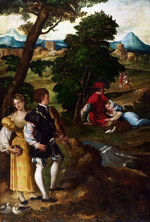 Bernardino da Asola - The Garden of Love. Национальная галерея, Часть 1
