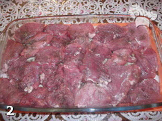Свинина в вине под слоеным тестом "Чеширское мясо". Шаг 2