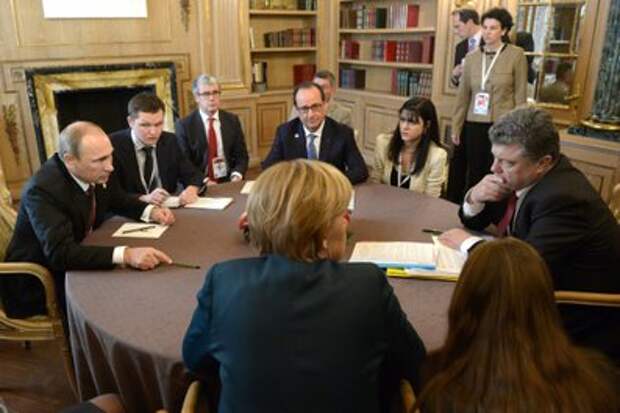 Встреча лидеров России, Украины, Германии и Франции